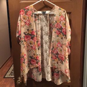 Floral Print Kimono